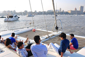 Celebrating on the Sea